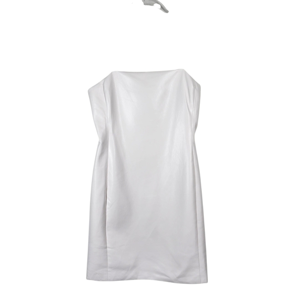 ALICE + OLIVIA FAUX LEATHER MINI DRESS - Picture 3 of 8